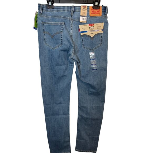 2/$30 Levis Kids NWT 502 Regular Taper Jeans 20 Reg 30x32 Stretch Denim Blue - Picture 7 of 14